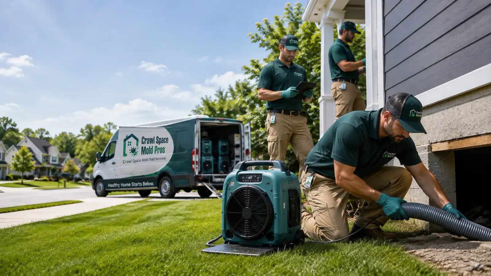 Crawl Space Mold Removal in Poynette, WI